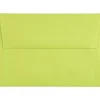 New JAM Paper A7 Colored Invitation Envelopes, 5.25 x 7.25, Ultra Lime Green, 50/Pack (96151I)