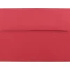 New JAM Paper A7 Colored Invitation Envelopes, 5.25 x 7.25, Red Recycled, 50/Pack (15945I)