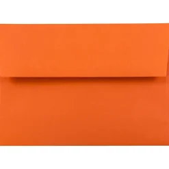 Hot JAM Paper A6 Colored Invitation Envelopes, 4.75 x 6.5, Orange Recycled, 25/Pack (15905)