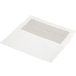 New JAM Paper A9 Foil Lined Invitation Envelopes, 5.75 x 8.75, White with Ivory Foil, 50/Pack (532412546I)