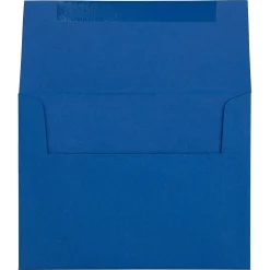 Online JAM Paper A2 Invitation Envelope 4 3/8" x 5 3/4", Presidential Blue, 25/Pack (563913396)