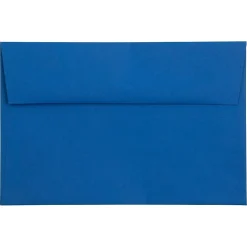 JAM Paper A9 Invitation Envelope 5 3/4" x 8 3/4", Presidential Blue, 25/Pack (563916910)