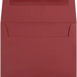 New JAM Paper A7 Invitation Envelopes, 5.25 x 7.25, Dark Red, 25/Pack (31511307)