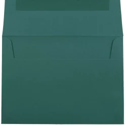 Discount JAM Paper A7 Invitation Envelopes, 5.25 x 7.25, Teal, 25/Pack (21517152)