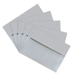 Online JAM Paper A7 Metallic Invitation Envelopes, 5.25 x 7.25, Stardream Silver, 50/Pack (GCST709I)