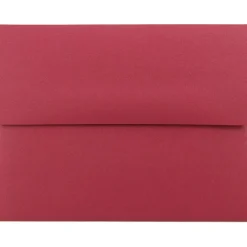 JAM Paper A2 Metallic Invitation Envelopes, 4.375 x 5.75, Stardream Jupiter Red, 25/Pack (SD5370 20)
