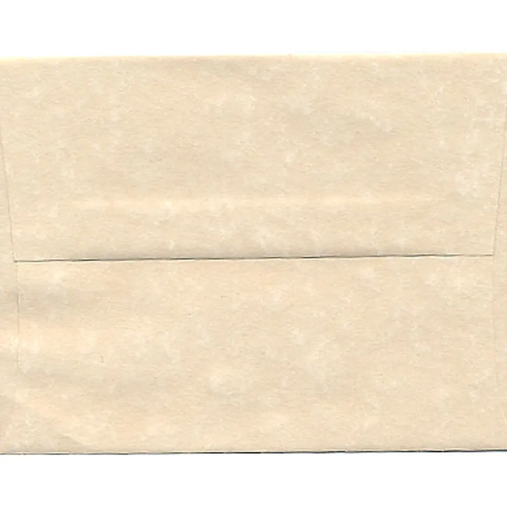Best JAM Paper A2 Parchment Invitation Envelopes, 4.375 x 5.75, Natural Recycled, 50/Pack (34777I)