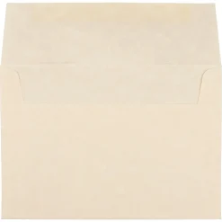 New JAM Paper A7 Parchment Invitation Envelopes, 5.25 x 7.25, Natural Recycled, 25/Pack (35394)