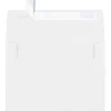 Clearance JAM Paper A7 Self Seal Invitation Envelopes, 5 1/4" x 7 1/4", Bright White, 25/Pack (FE4580-05-25)