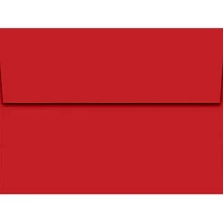 Hot JAM Paper A7 Self Seal Invitation Envelopes, 5 1/4" x 7 1/4", Ruby Red, 50/Pack (4980-204-50)