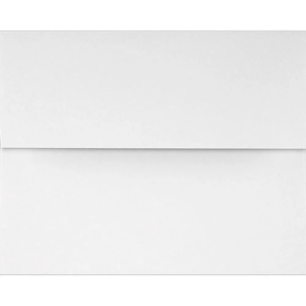 Sale JAM Paper A4 Self Seal Invitation Envelope 4 1/4" x 6 1/4", White, 50/Pack (4872-WPC-50)