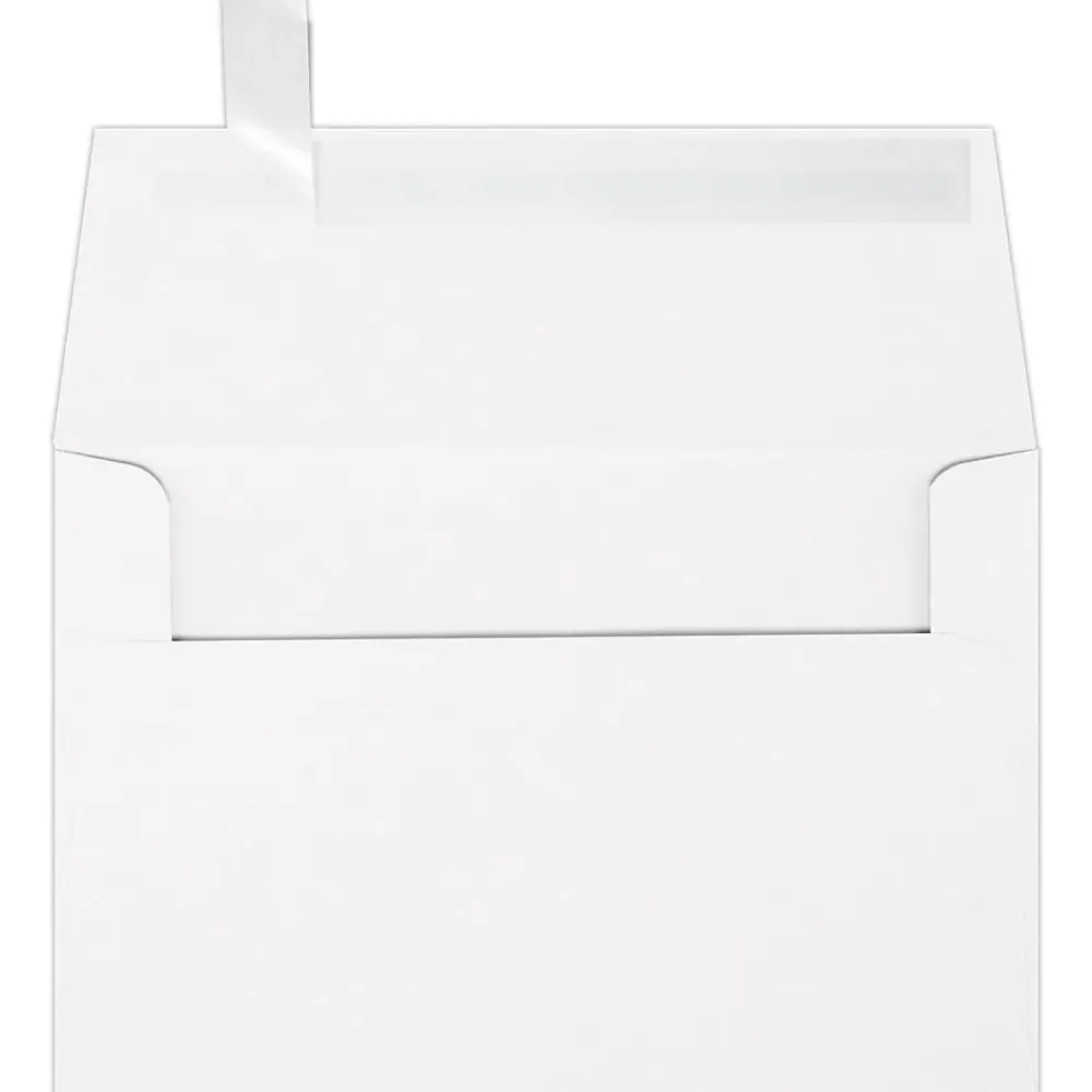 Sale JAM Paper A4 Self Seal Invitation Envelope 4 1/4" x 6 1/4", White, 50/Pack (4872-WPC-50)