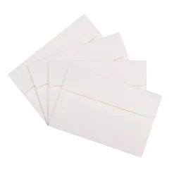 New JAM Paper A9 Strathmore Invitation Envelopes, 5.75 x 8.75, Bright White Wove, 25/Pack (31911140)