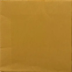 JAM Paper Beverage Napkin, 2-ply, Gold, 50 Napkins/Pack (356028327)