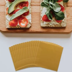 JAM Paper Beverage Napkin, 2-ply, Gold, 50 Napkins/Pack (356028327)