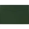 JAM Paper Booklet Envelope, 6" x 9", Dark Green, 50/Pack (263917092I)