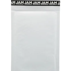 Clearance JAM Paper Bubble Lite Padded Mailers, Size #0, 6" x 8 1/2", White Kraft, 25/Pack (2812719)