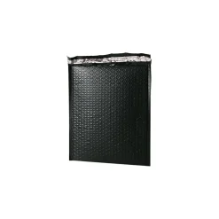 JAM Paper Bubble Padded Mailers with Peel and Seal Closure, 10" x 13", Black Matte, 12/Pack (V0140117)