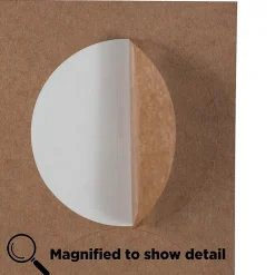 New JAM Paper Circle Round Label Sticker Seals, 2.5 Inch Diameter, Brown Kraft, 120/Pack (2147618897)