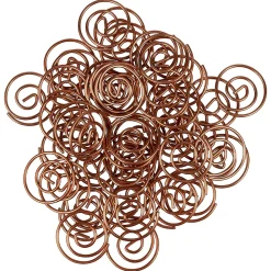 Clips & Fasteners|JAM Paper Circular Small Paper Clips, , 2 Packs of 50 (21832061B) Rose Gold