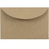 Clearance JAM Paper 3Drug Mini Recycled Kraft Envelopes, 2.3125 x 3.625, Brown Kraft Paper Bag, 100/Pack (5207691A)