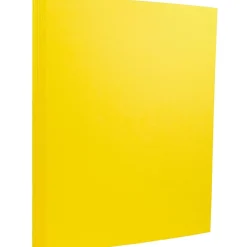 Card Stock*JAM Paper Extra Heavyweight 130 lb. Cardstock Paper, 8.5" x 11", Yellow, 25 Sheets/Pack (295931633)