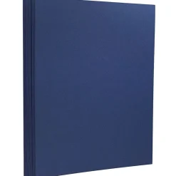 Card Stock*JAM Paper Extra Heavyweight 130 lb. Cardstock Paper, 8.5" x 11", Presidential Blue, 25 Sheets/Pack (296131626)