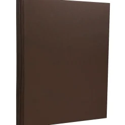 Card Stock*JAM Paper Extra Heavyweight 130 lb. Cardstock Paper, 8.5" x 11", Chocolate Brown, 25 Sheets/Pack (296431636)