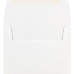 JAM Paper Gummed A7 Invitation Envelopes, 5 1/4" x 7 1/4", White, 250/Box (73767H)