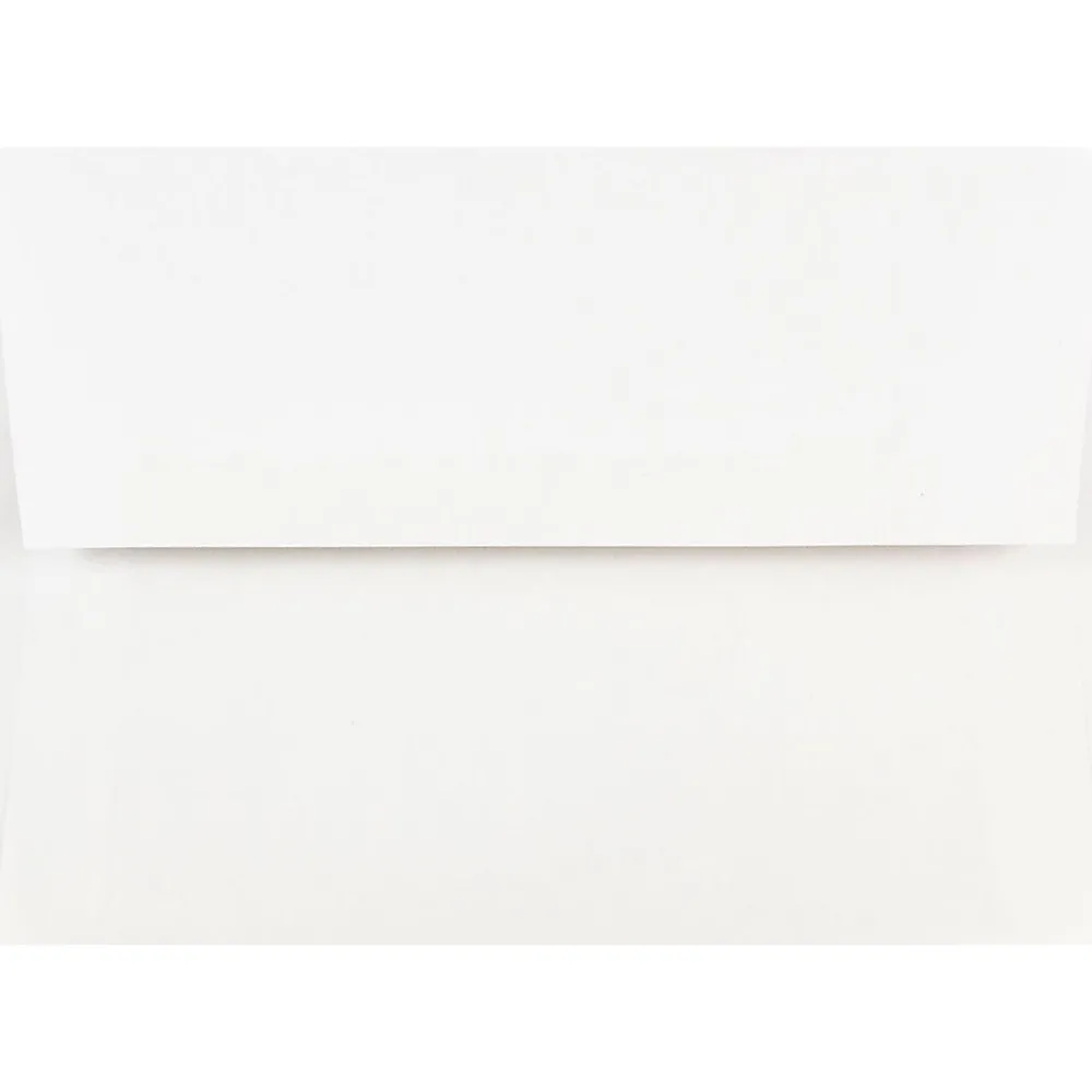 Sale JAM Paper Gummed A7 Invitation Envelopes, 7 1/4" x 5 1/4", Regular White, 100/Pack (73767C)
