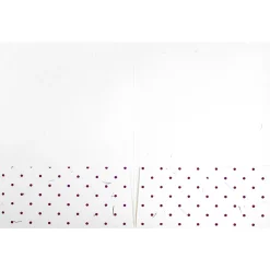 Pocket Folders|JAM Paper Handmade Two-Pocket Recycled Presentation Folders, White with Burgundy Dots, 100/Box (9935980B100)