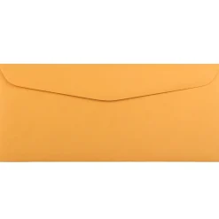 Outlet JAM Paper Kraft #12 Business Commercial Envelope, 4 3/4" x 11", Manila Brown Kraft, 500/Pack (80762H)