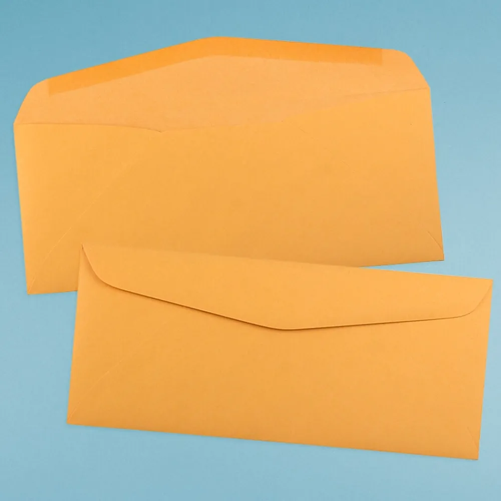 Outlet JAM Paper Kraft #12 Business Commercial Envelope, 4 3/4" x 11", Manila Brown Kraft, 500/Pack (80762H)