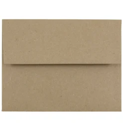 Outlet JAM Paper Kraft A2 Invitation Envelopes, 4.375 x 5.75, Brown Kraft Paper Bag, 50/Pack (LEKR600I)