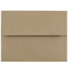 JAM Paper Kraft A2 Invitation Envelopes, 4.375 x 5.75, Brown Kraft Paper Bag, 25/Pack (LEKR600)