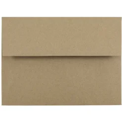 Outlet JAM Paper Kraft A6 Invitation Envelopes, 4.75 x 6.5, Brown Kraft Paper Bag, 25/Pack (LEKR650)