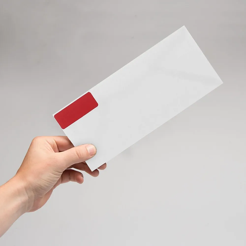 Best JAM Paper Laser/Inkjet Address Labels, 1" x 2 5/8", , 30 Labels/Sheet, 4 Sheets/Pack (4514939) Red