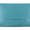 Leather Portfolio Case with Snap Closure, Teal, 12/Pack (233329922B)<JAM Paper New