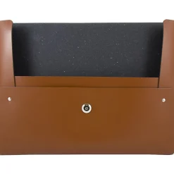 Leather Portfolio Case with Snap Closure, Brown, 12/Carton (2233320843B)<JAM Paper New
