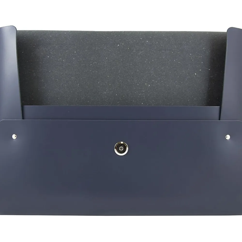 Leather Portfolio Case with Snap Closure, Blue, 12/Carton (2233320840B)<JAM Paper