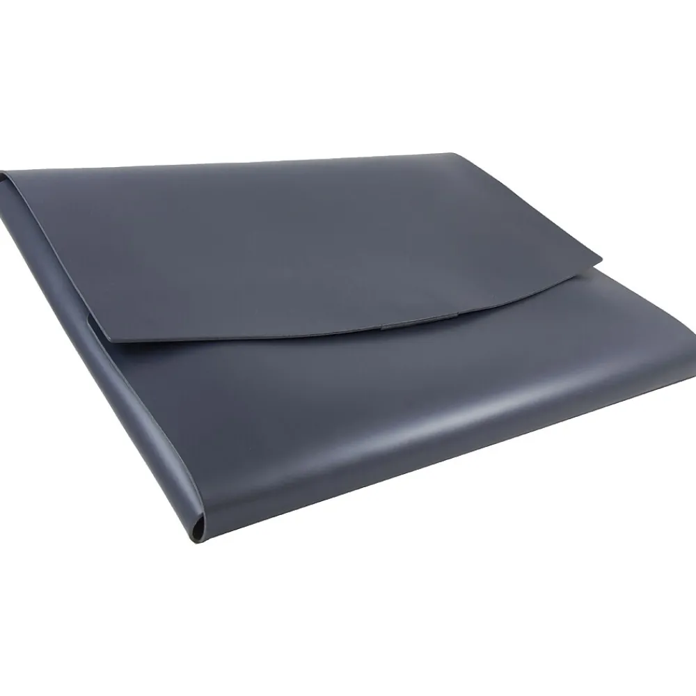 Leather Portfolio Case with Snap Closure, Blue, 12/Carton (2233320840B)<JAM Paper