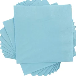 JAM Paper Lunch Napkin, 2-ply, Sea Blue, 50 Napkins/Pack (6255620712)