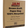 Multipurpose Paper*JAM Paper Matte 8.5" x 11" Multipurpose Paper, 28 lbs., Paper, Brown Kraft, 500 Sheets/Ream (LEKR36926B)