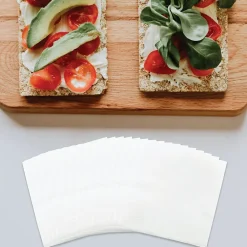 JAM Paper Medium Lunch Napkins, 2-Ply, White, 50 Napkins/Pack (6255620732)