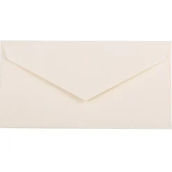 Outlet JAM Paper Monarch Strathmore Invitation Envelopes, 3.875 x 7.5, Natural White Wove, 25/Pack (3197090)