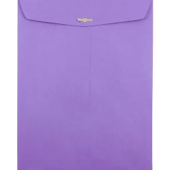 JAM Paper Open End Clasp Catalog Envelope, 9" x 12", Violet, 100/Box (900906767)
