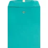 New JAM Paper Open End Clasp Catalog Envelope, 9" x 12", Sea Blue, 100/Box (900906997)