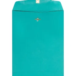 New JAM Paper Open End Clasp Catalog Envelope, 9" x 12", Sea Blue, 100/Box (900906997)