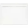 Hot JAM Paper Open End Commercial Booklet Envelopes, Peel & Press, 9" x 12", White, 250/Pack (13751J)