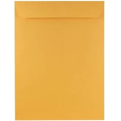 JAM Paper Open End Nonstandard Kraft Catalog Envelope, 9" x 12", Brown Kraft, 100/Pack (4132)